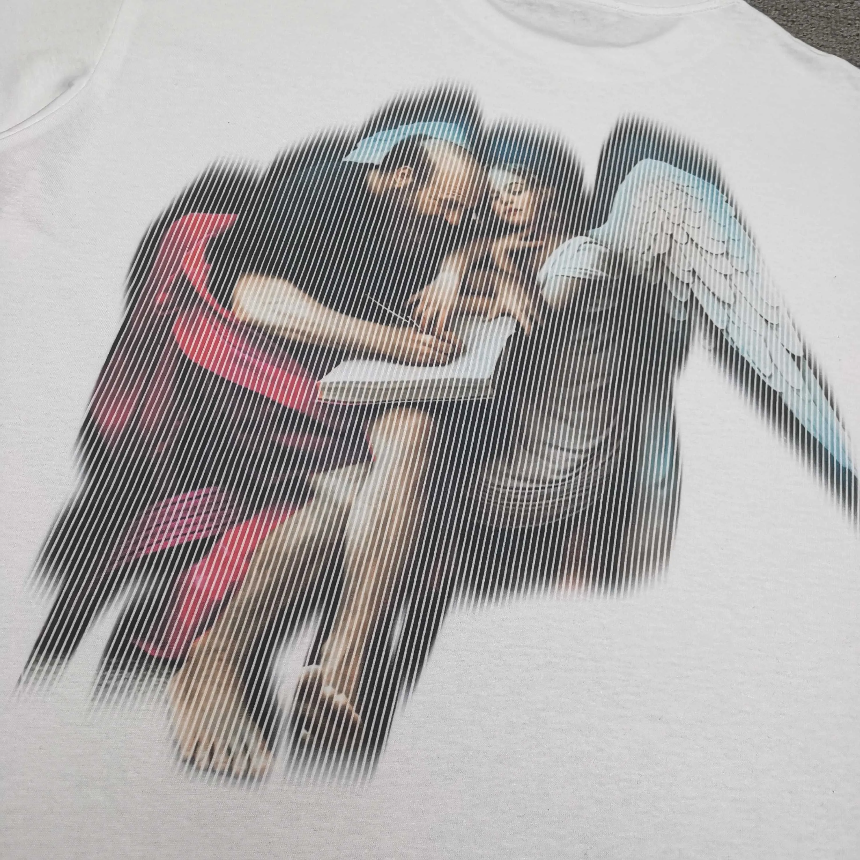 off white new religious angel loose-fitting short-sleeved T-shirt Size: S M L XL Color: Black White P240